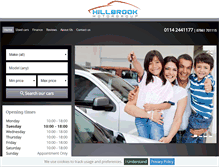 Tablet Screenshot of hillbrookmotors.co.uk